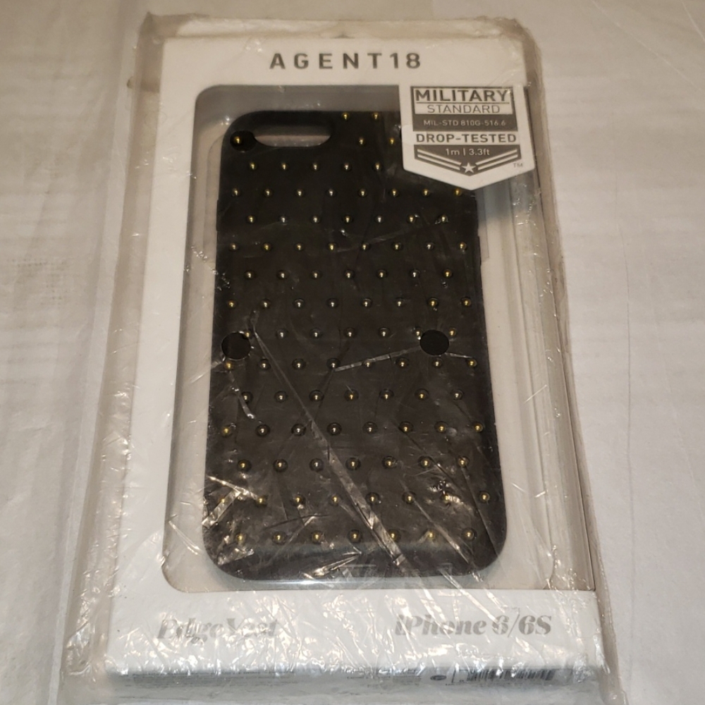AGENT18 Slim CASE Cover Studs Apple iPhone 6 & 6S NEW NIB Black Gold Studs HP🎉 - Picture 10 of 12